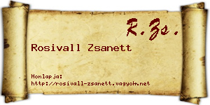 Rosivall Zsanett névjegykártya